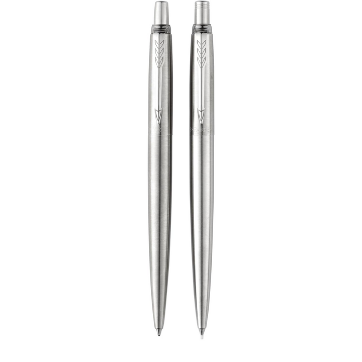Parker Jotter Ball Pen and Pencil Set Medium Nib Black Ink Gift Box