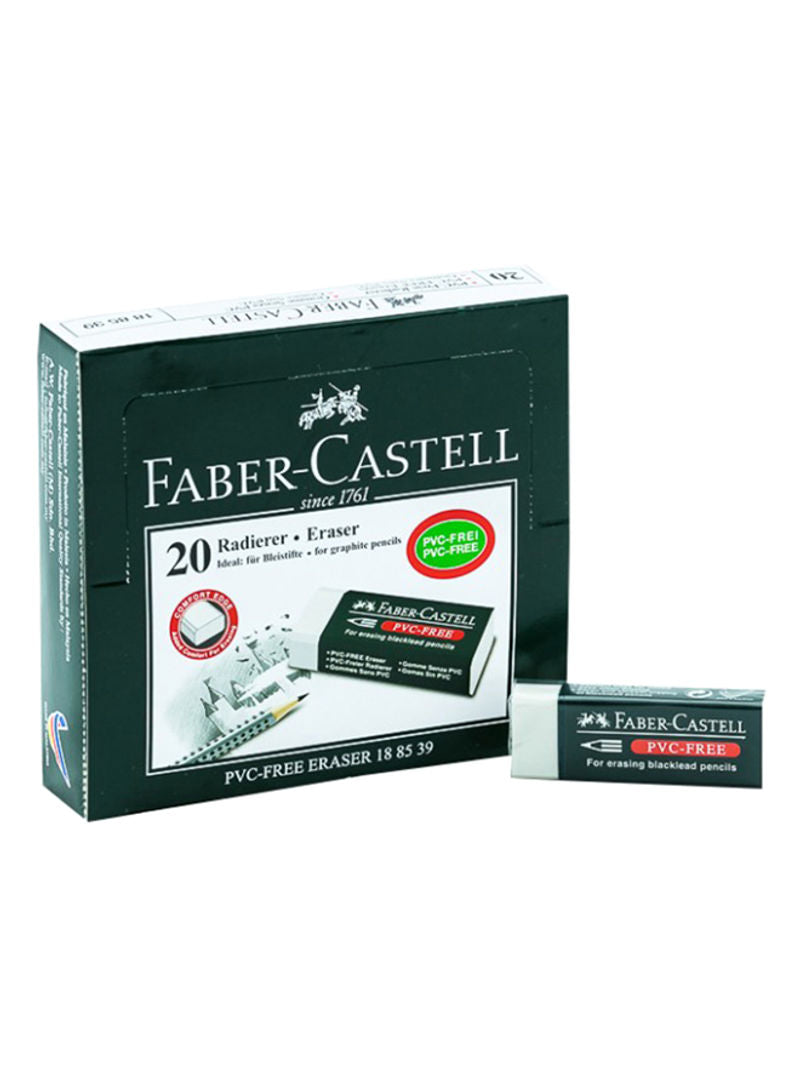 PVC FREE PENC ERASER BOX of 20 or box of 30