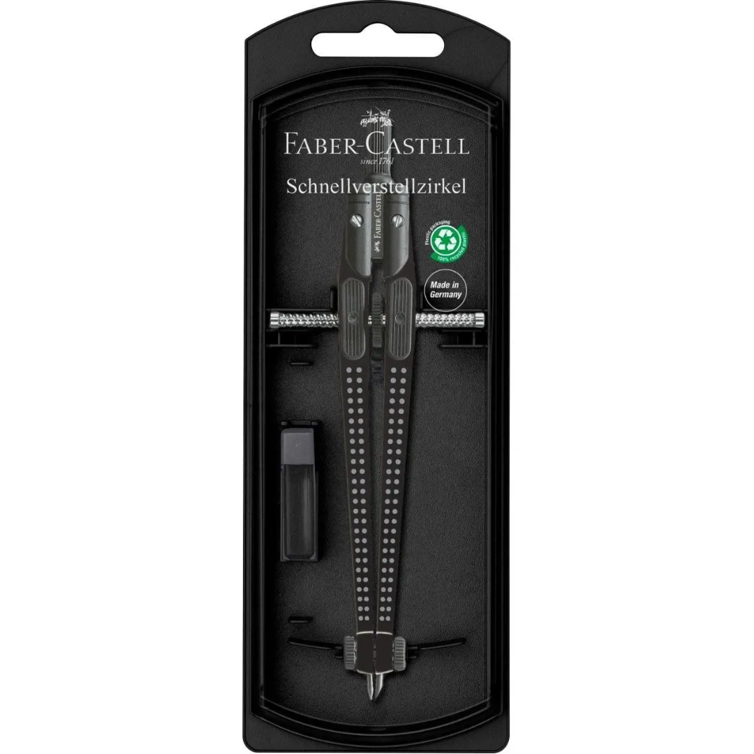 Faber-Castell Grip Quick-Set Compass Black - A174434