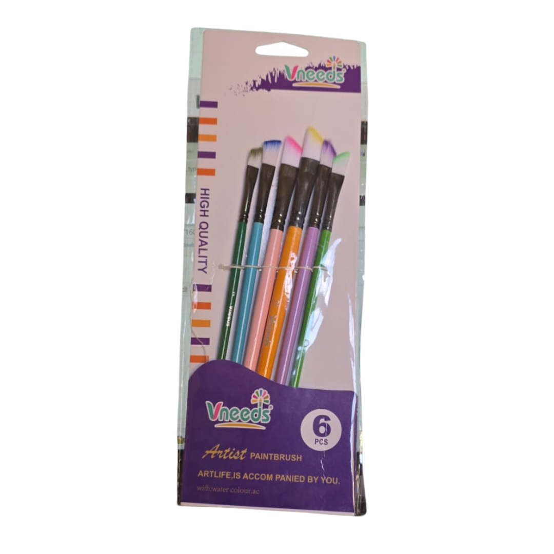 Vneeds Artist Paintbrush 6 Pieces - V1604C