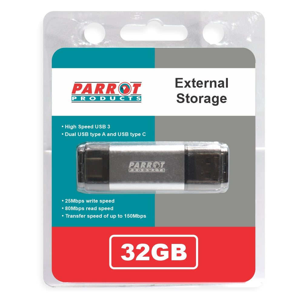 ExternUSB C 32GB Flash Driveal Storage USB 3 Type A + - XT0032