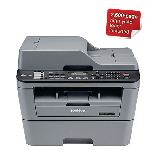 Brother MFC-L2700DW Multifunction Black and White Laser Printer with WiFi
