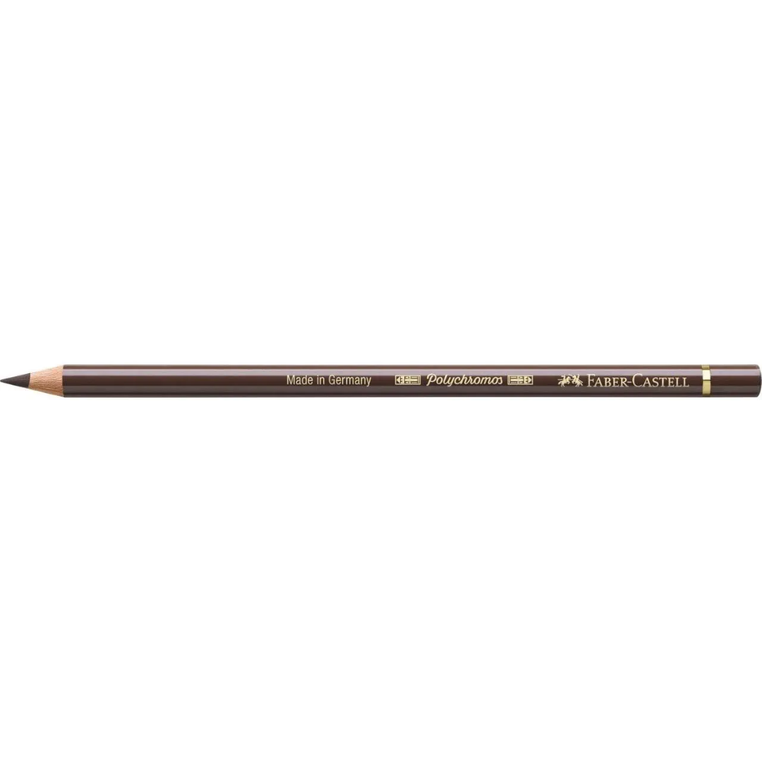 Faber-Castell Polychromos Colour Pencil 280 Burnt Umber Box Of 6 - A110280