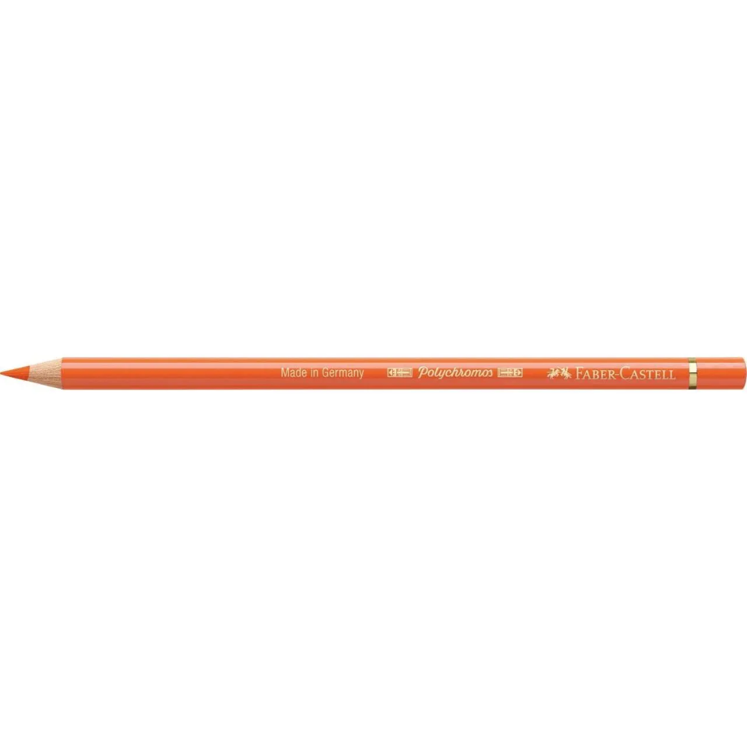 Faber-Castell Polychromos Colour Pencil 113 Orange Glaze Box Of 6 - A110113