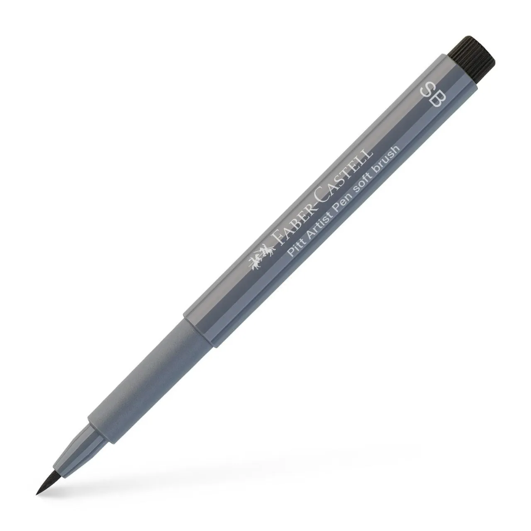 Faber-Castell Pitt Artist India Ink Pen SB 233 Cold Grey IV Box Of 10 - A167833