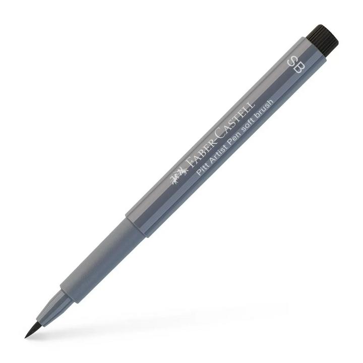 Faber-Castell Pitt Artist India Ink Pen SB 233 Cold Grey IV Box Of 10 - A167833