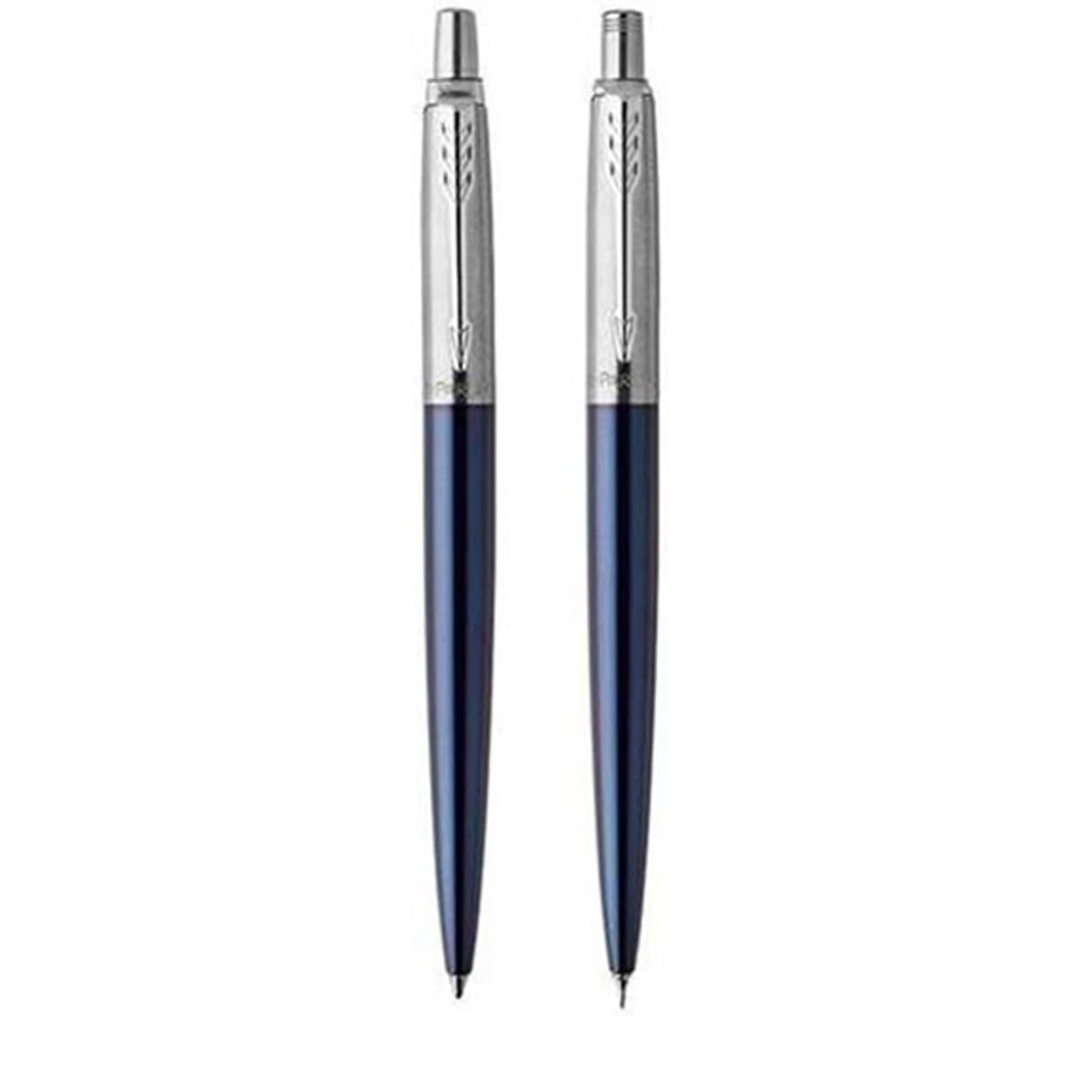 Parker Jotter Ball Pen and Pencil Set Medium Nib Black Ink Gift Box