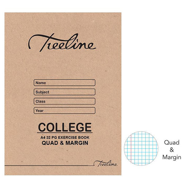 A4 College Exercise Book 32Pg Quad &amp;amp - 2013