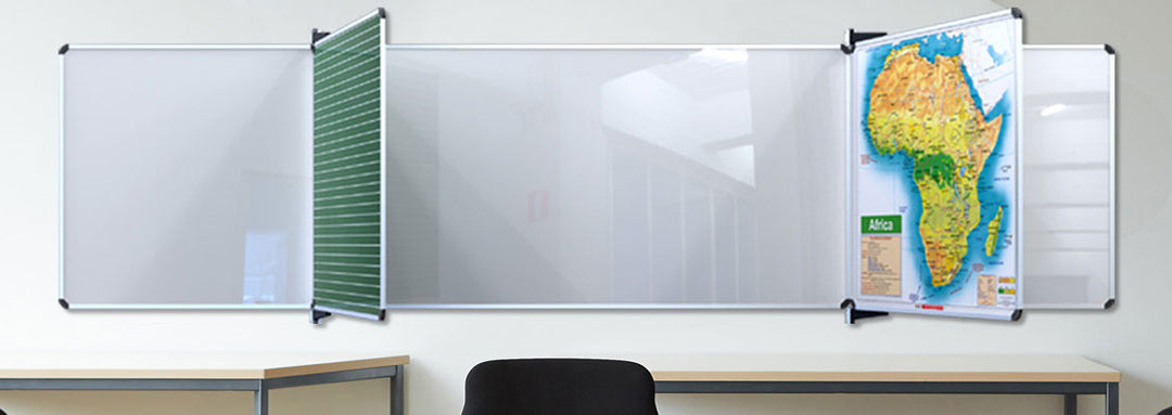Parrot Educational Board Magnetic Whiteboard (1220*910 - Squares and Lines - Swing Leaf - Option B) - ED4368