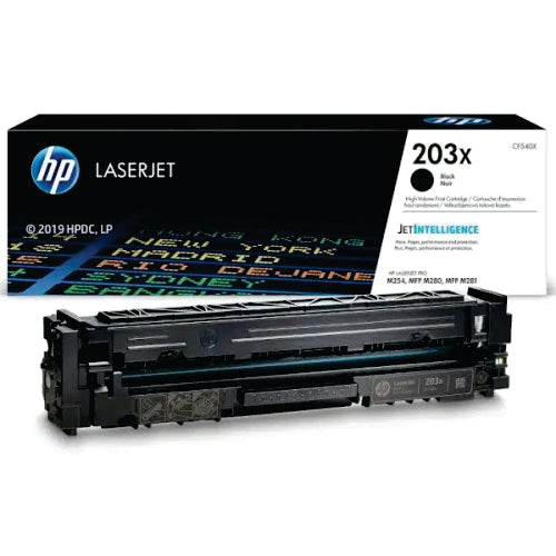 HP 203X Black Original High Yield Toner Cartridge CF540X - HP203XBK