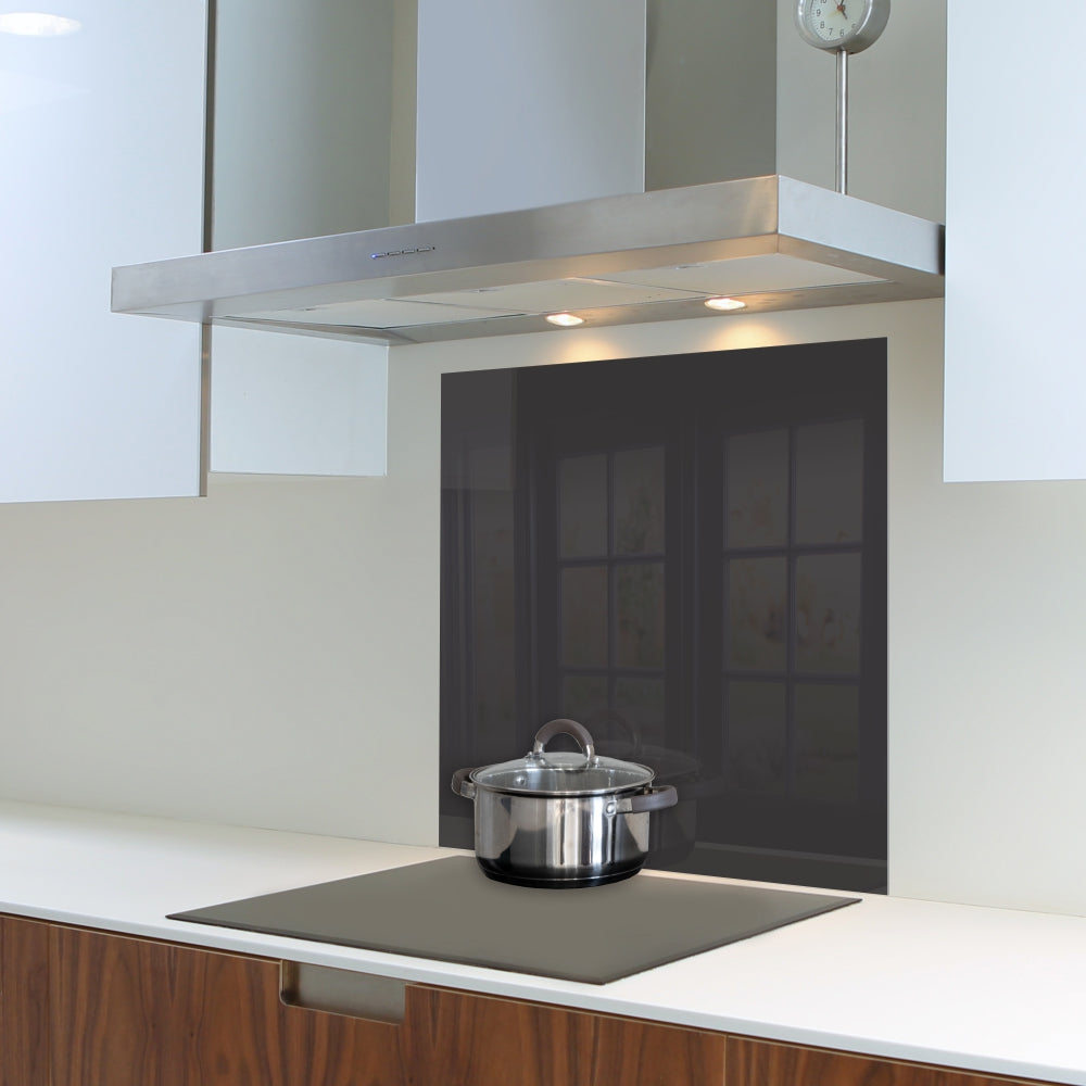 Parrot Metallic Black Hob Splashback (598 x 650 x 6mm) - SB6065MB