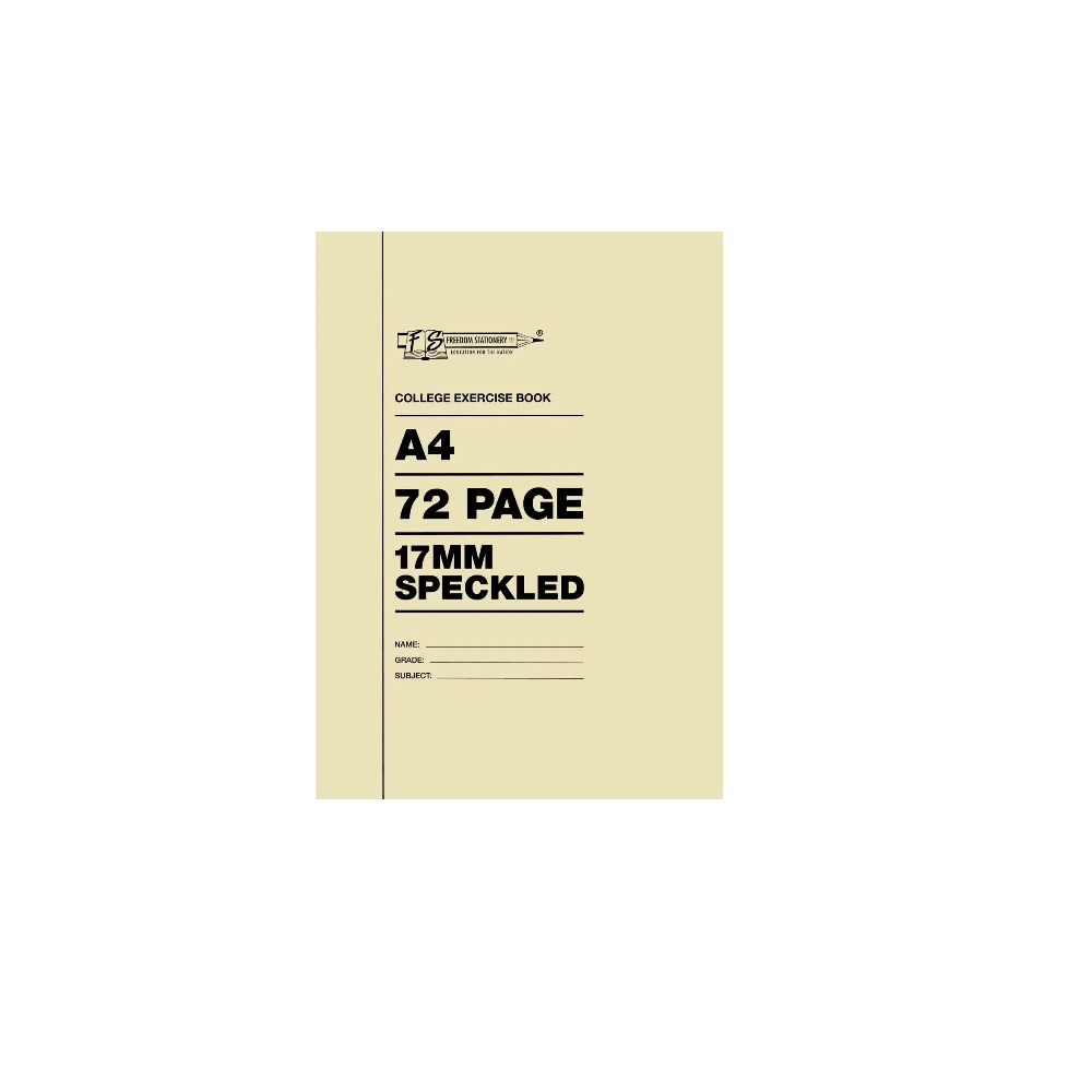 72Pg A4 17mm Speckled Ruling SoftCover Book - 2092