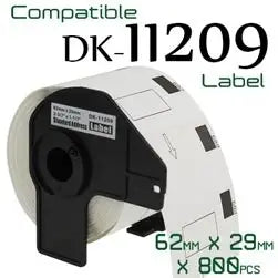 Brother compatible DK 11209 - 62mm x 29mm
