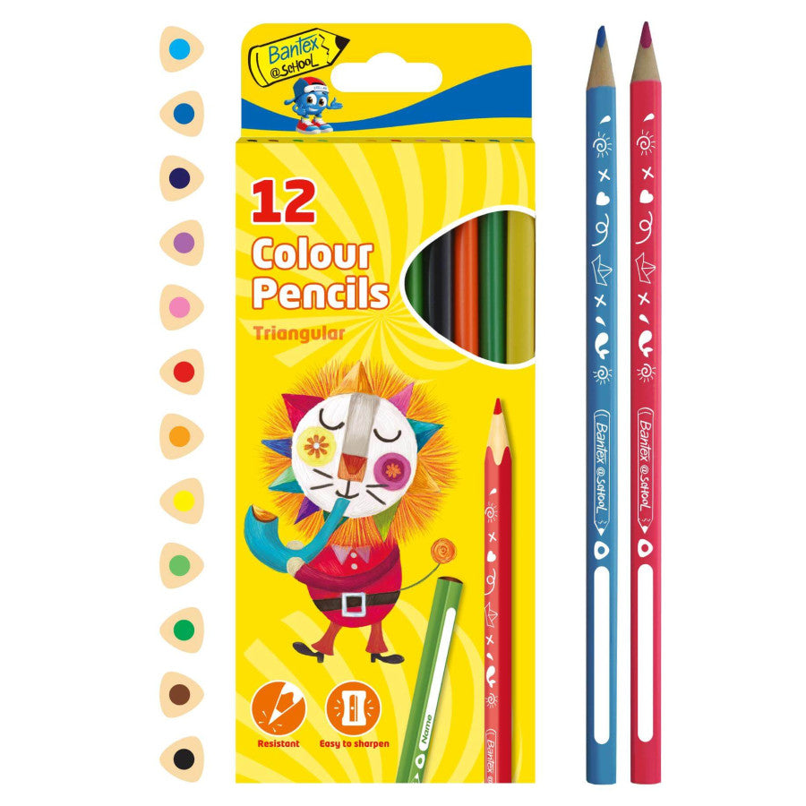 Bantex Triangular Shape Colouring Pencils &amp;#8211 - BKR971957