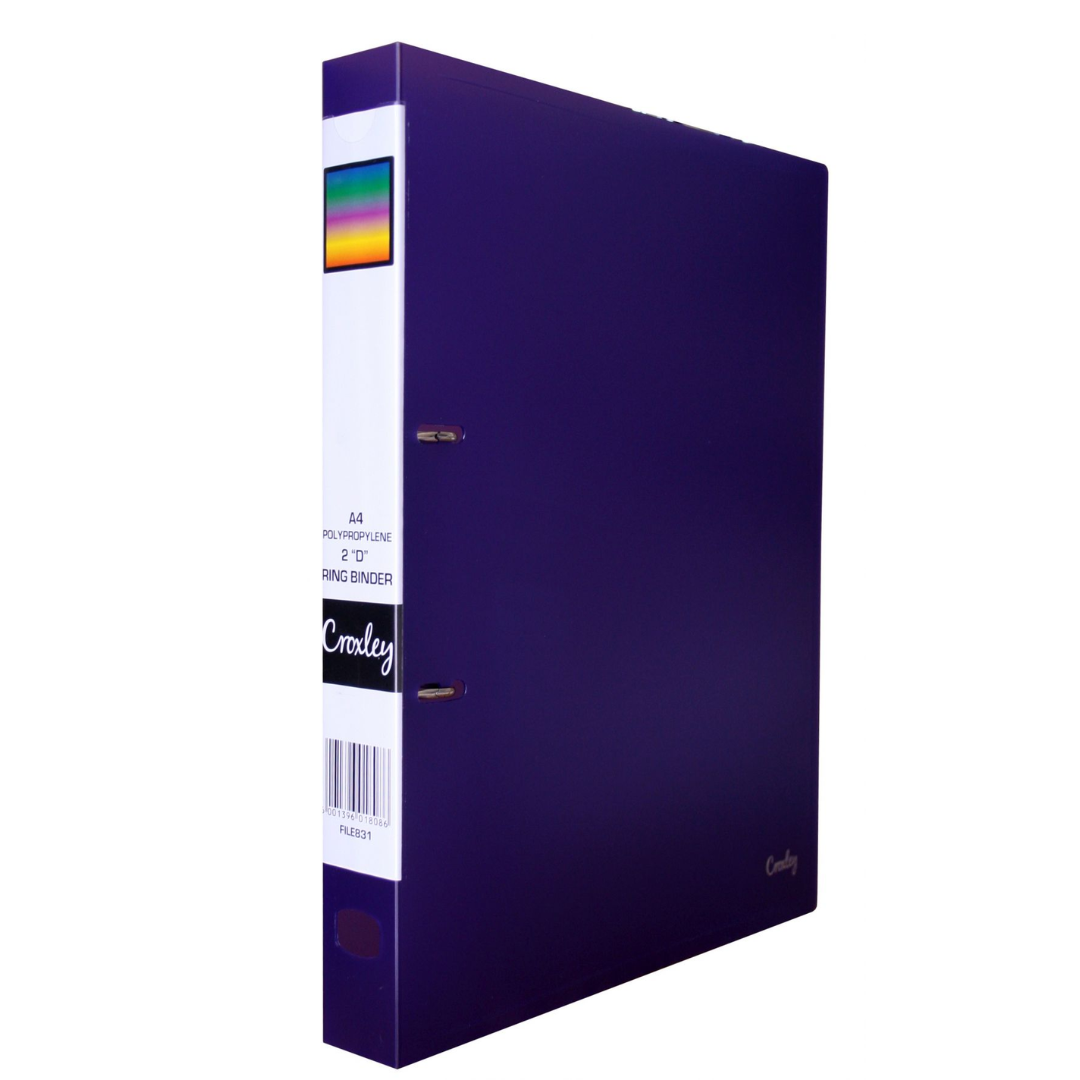 Croxley 2D PP Ring Binder Each Each