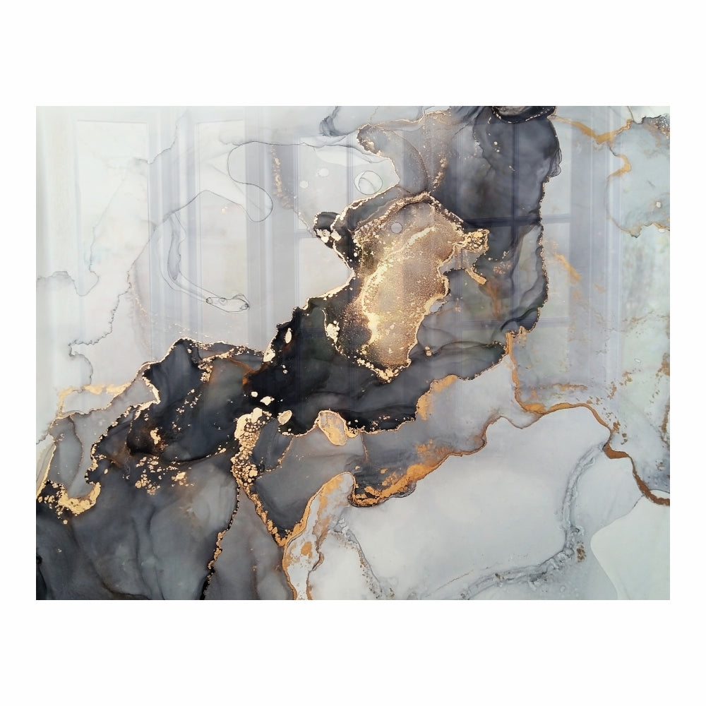 Parrot Ink Contrast Hob Splashback (898 X 700 X 6mm) - SB9070AI