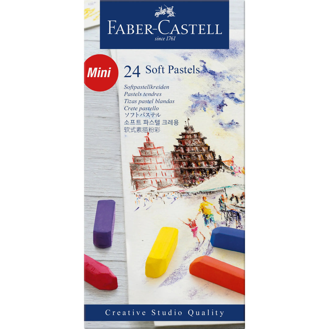 Faber-Castell Soft Pastels Mini Cardboard Wallet Of 24 - A128224