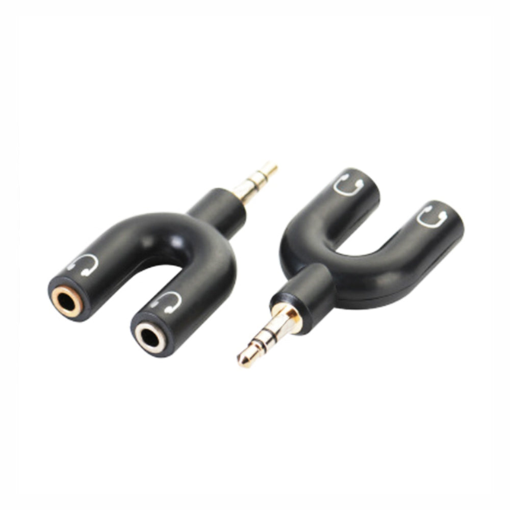 Parrot 3.5mm Male Audio Jack - 2 x 3.5mm Female Audio Jack Adaptor - AD2021