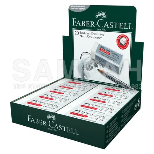 Faber-Castell Dust-Free Eraser Box Of 20 - A187120