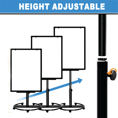 FLIPCHART MAGNETIC DELUXE CASTORS 915*610MM - BD9145