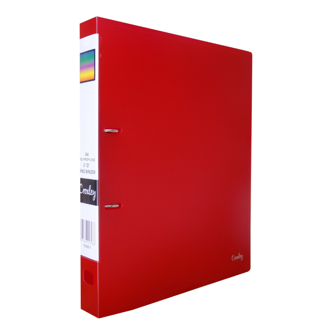 Croxley 2D PP Ring Binder Each Each