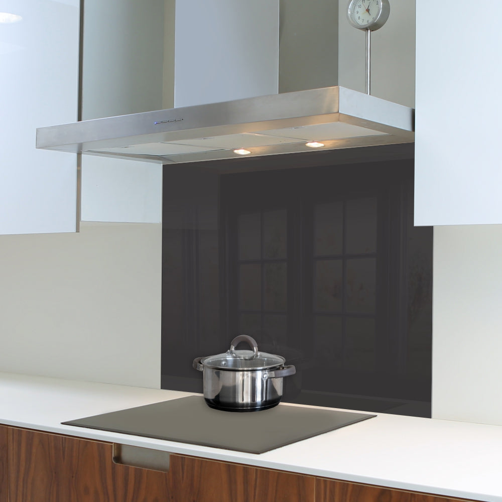 Parrot Metallic Black Hob Splashback (898 x 700 x 6mm) - SB9070MB