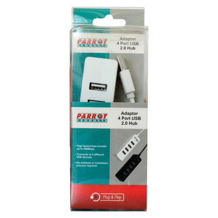 Parrot 4 Port USB 2.0 Hub - AD3002
