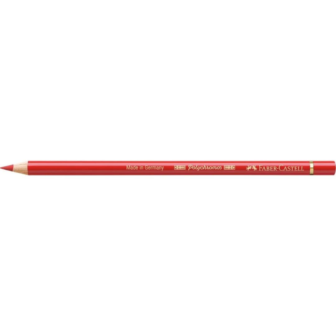 Faber-Castell Polychromos Colour Pencil 118 Scarlet Red Box Of 6 - A110118