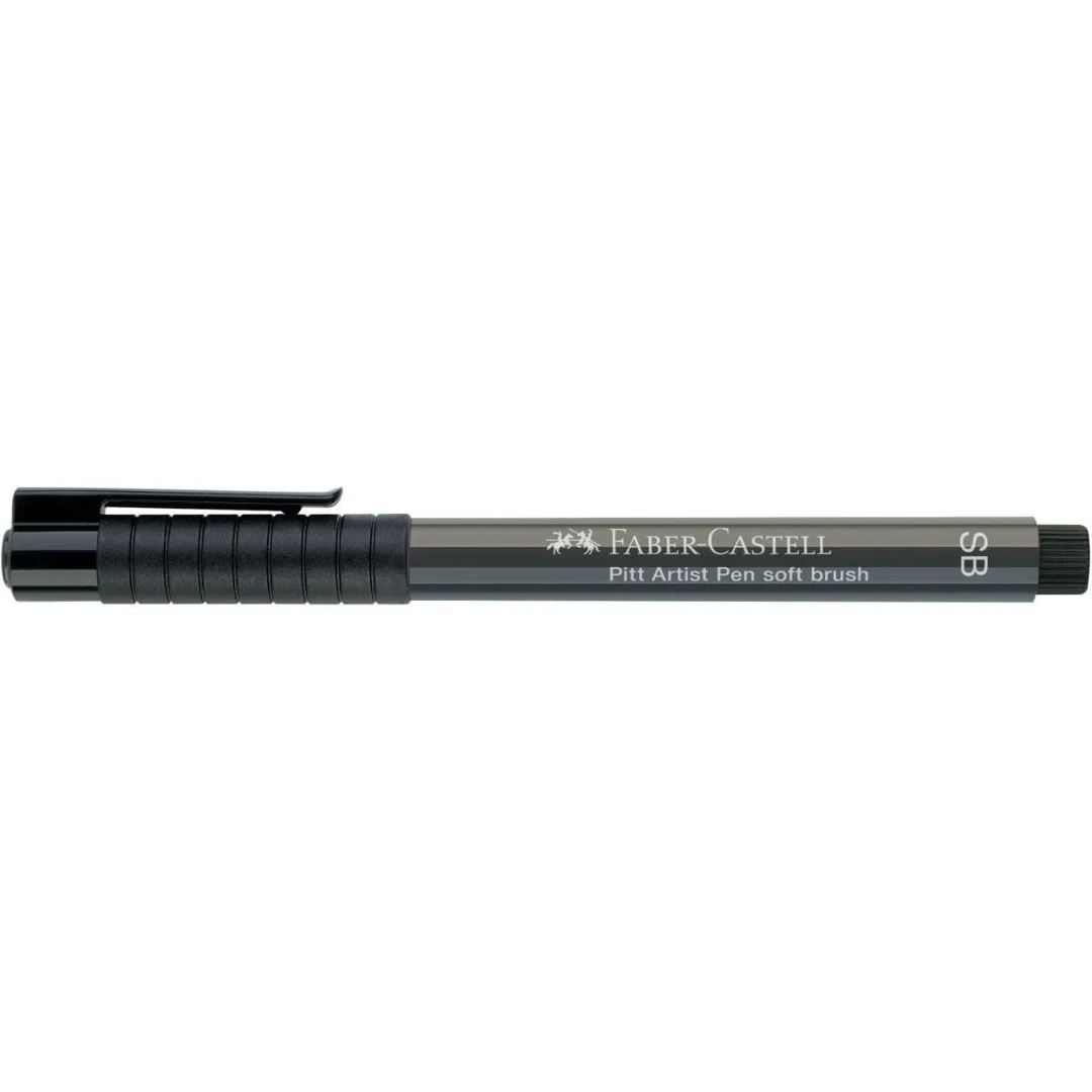 Faber-Castell Pitt India Ink Artist Pen SB 274 Warm Grey V Box Of 10 - A167874
