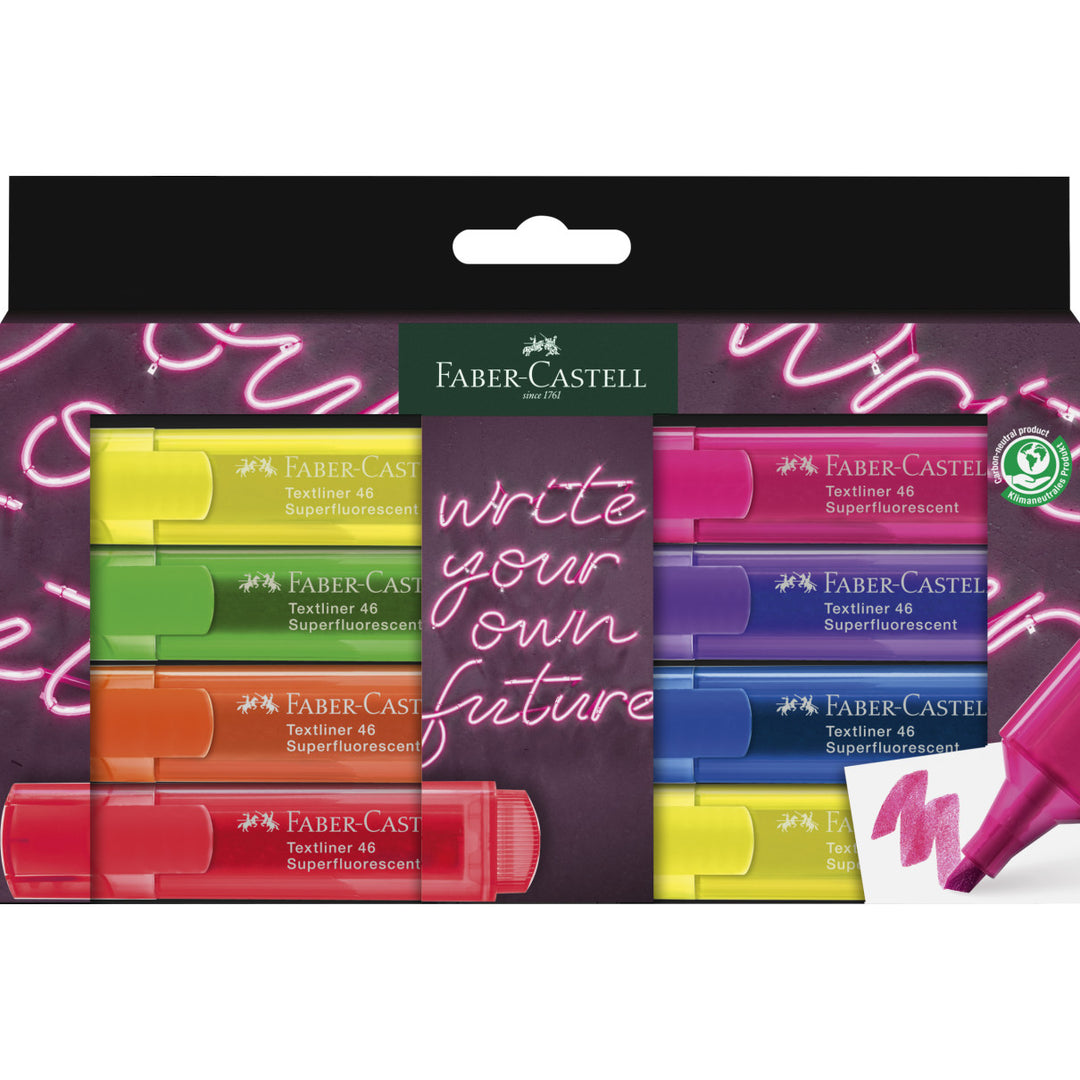 Faber-Castell Highlighter Tl Neon Genz Wallet Of 8  - A254601