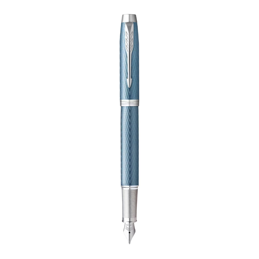 Parker IM Premium Fountain Pen Medium Nib Blue Ink