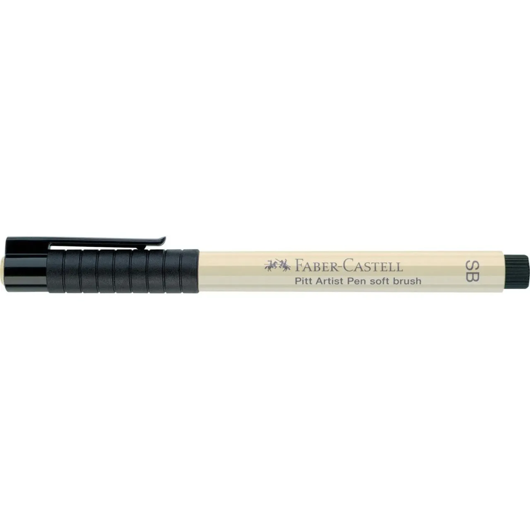 Faber-Castell Pitt India Ink Artist Pen SB 270 Warm Grey I Box Of 10 - A167870
