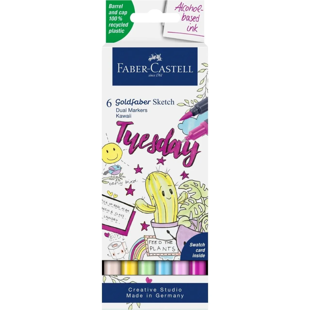 Faber-Castell Goldfaber 6Ct Set Kawaii Sketch Marker - A164811