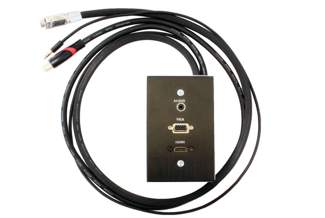 Parrot Wall Box Female HDMI | VGA | Aux | Ethernet | USB A Port - AD4001
