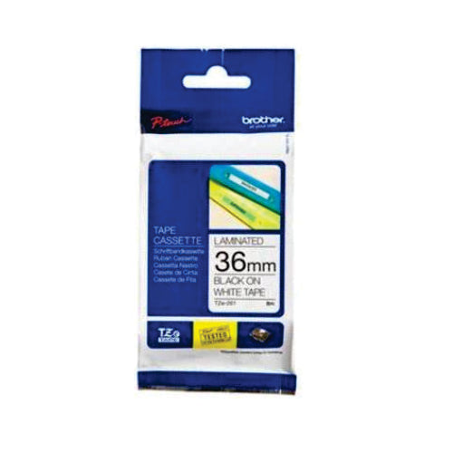 Brother TZe-261 Labelling Tape 36mm Black On White Tape - BRTZ261