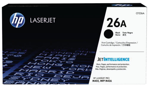 HP CF226A (26A) Black Original LaserJet Toner Cartridge - HPCF226A