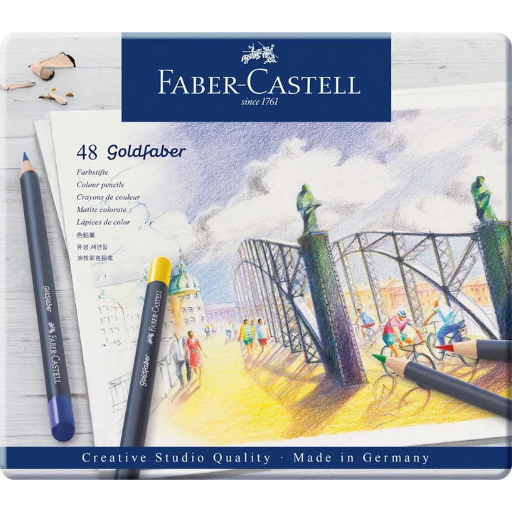 Faber-Castell Goldfaber Colour Pencils Tin Of 48 - A114748