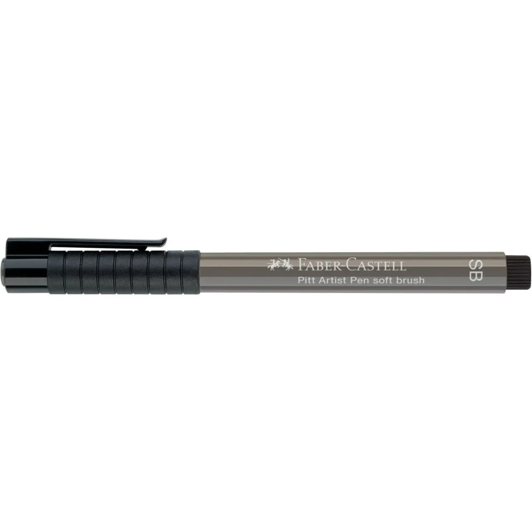 Faber-Castell Pitt Artist India Ink Pen SB 273 Warm Grey IV Box Of 10 - A167873