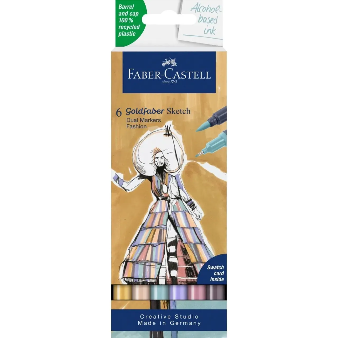 Faber-Castell Goldfaber 6Ct Set Fashion Sketch Marker - A164808