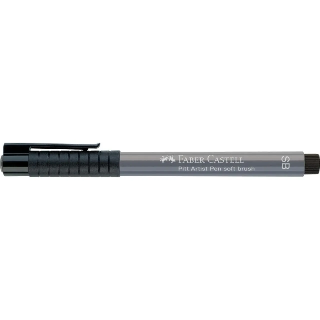 Faber-Castell Pitt Artist India Ink Pen SB 233 Cold Grey IV Box Of 10 - A167833