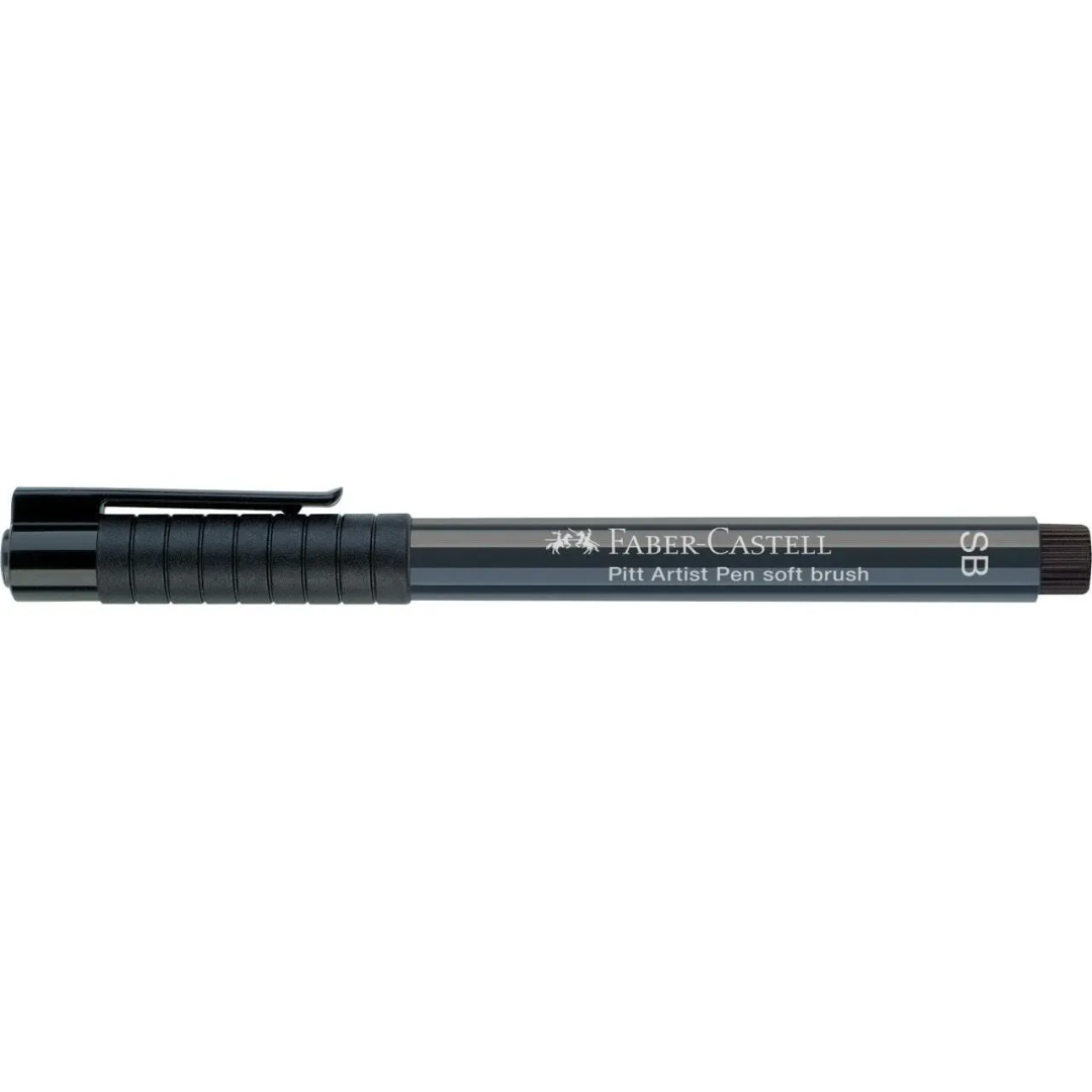 Faber-Castell Pitt Artist India Ink Pen SB 235 Cold Grey VI Box Of 10 - A167835