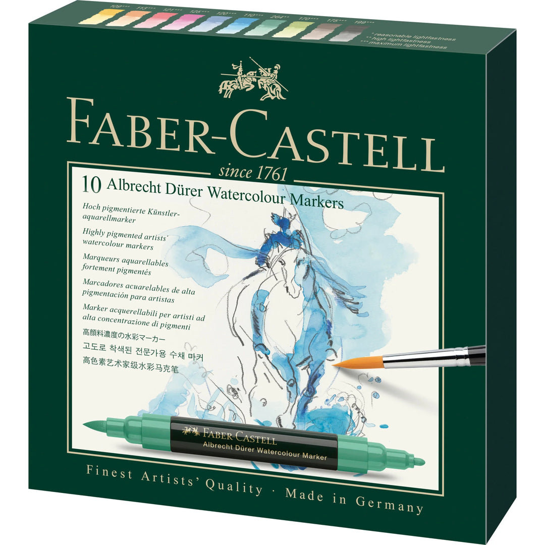Faber-Castell Albrecht Dürer Watercolour Markers Wallet Of 10 - A160310
