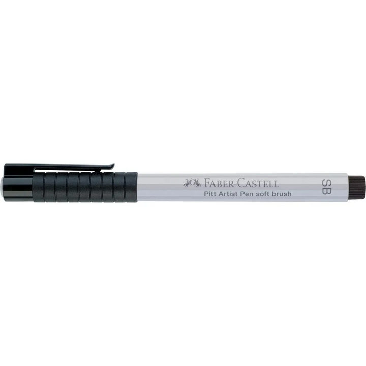 Faber-Castell Pitt Artist India Ink Pen SB 230 Cold Grey I Box Of 10 - A167830