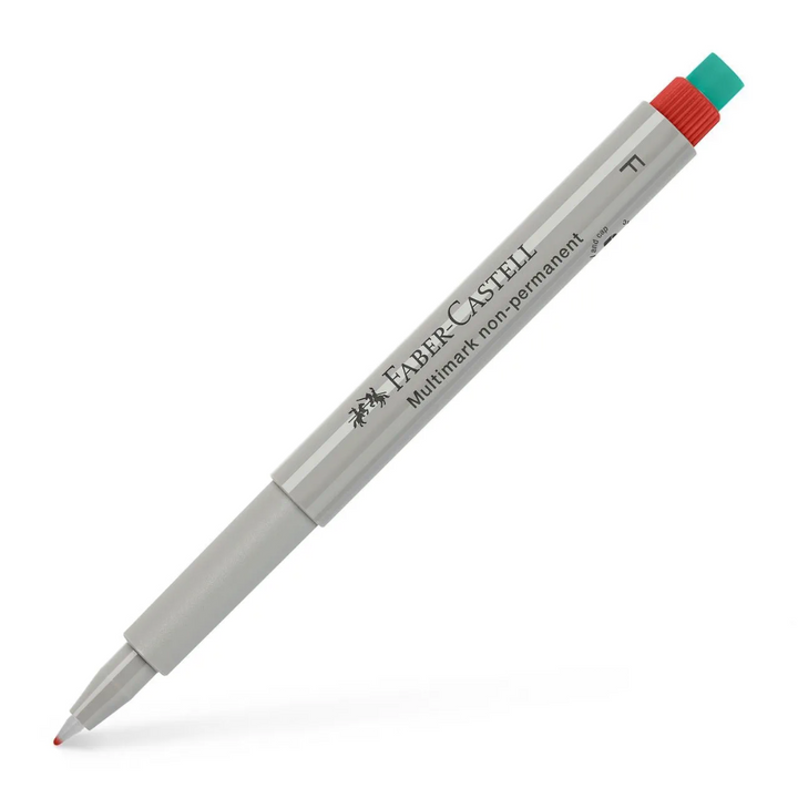 Faber-Castell Multimark Overhead Water-Soluble Marker F Red Box of 10 - A151421