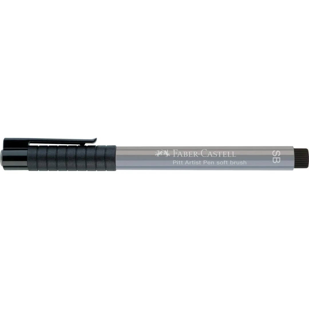 Faber-Castell Pitt Artist India Ink Pen SB 232 Cold Grey III Box Of 10 - A167832