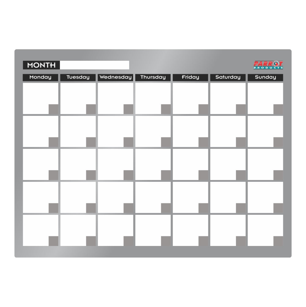 Parrot Cast Acrylic Monthly Planner (Cast Acrylic - 600 x 450mm) - BD7126