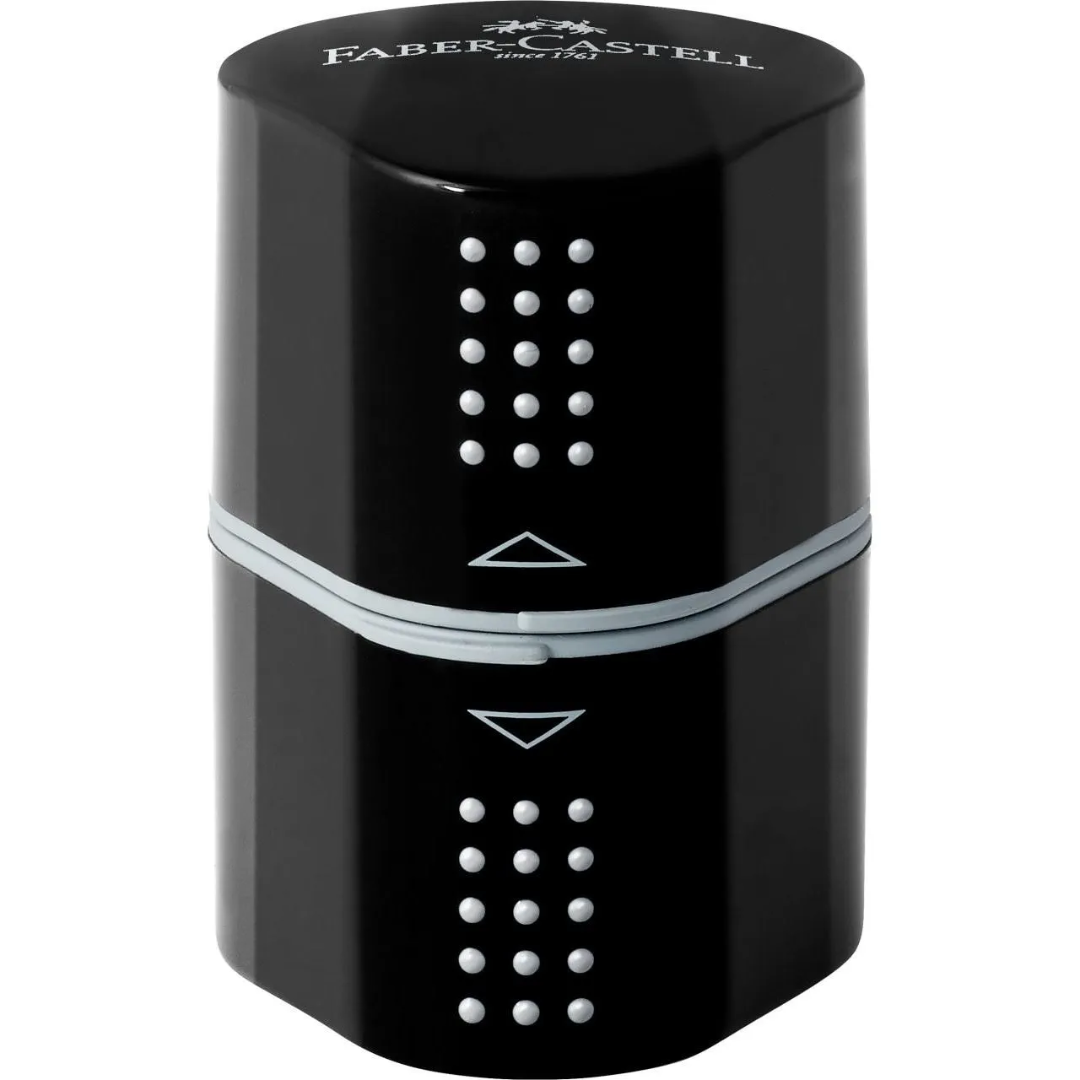 Faber-Castell Grip 2001 Trio Sharpening Box Black Box of 10 - A283899
