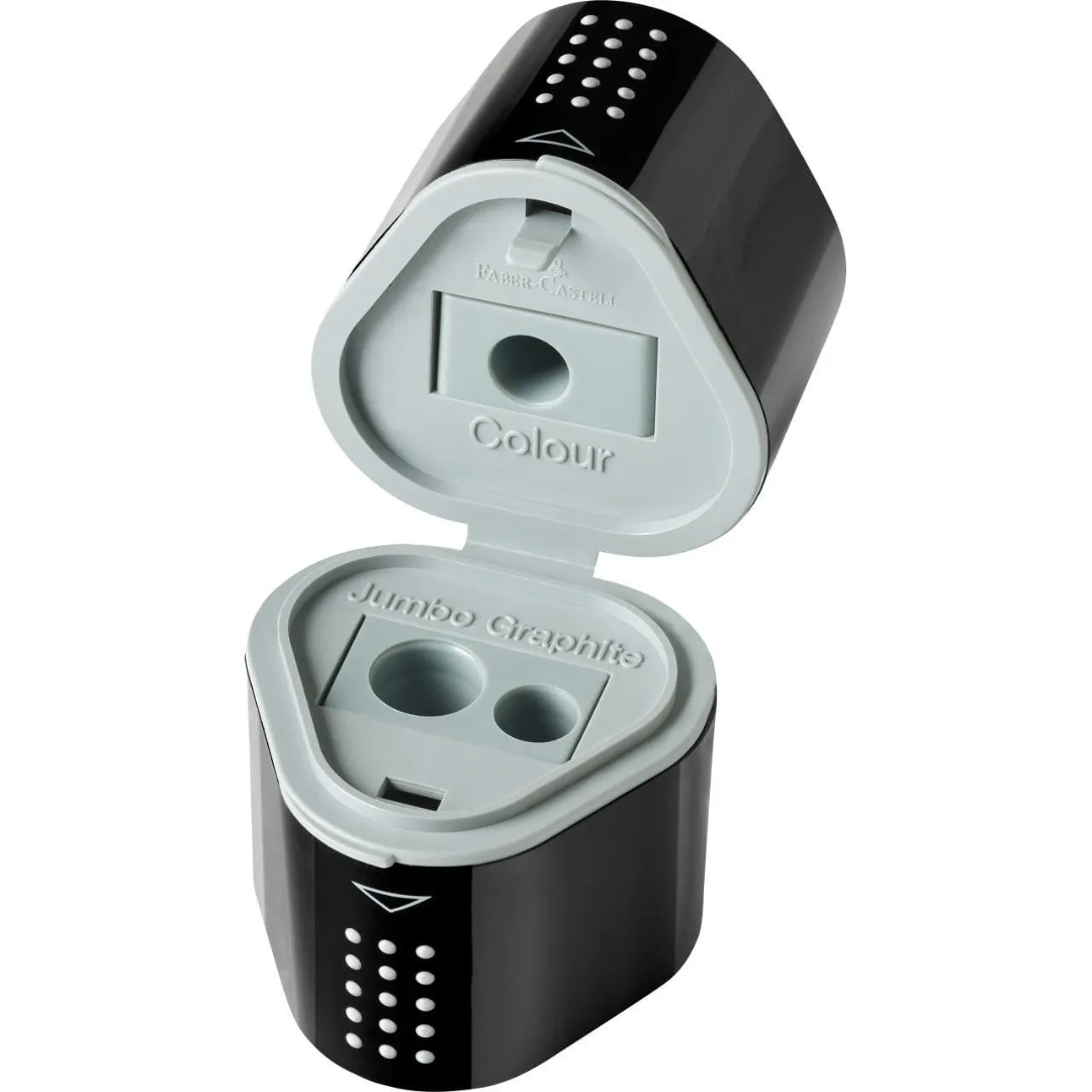 Faber-Castell Grip 2001 Trio Sharpening Box Black Box of 10 - A283899