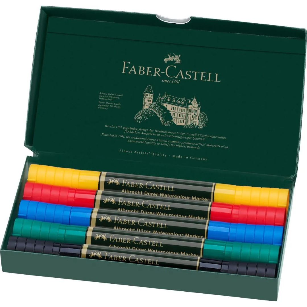Faber-Castell Albrecht Dürer Watercolour Marker Wallet Of 5 - A160305