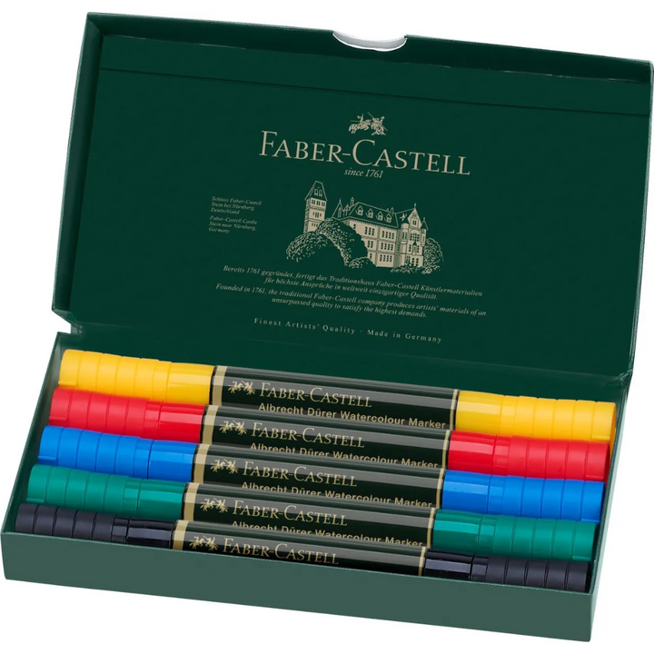 Faber-Castell Albrecht Dürer Watercolour Marker Wallet Of 5 - A160305